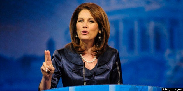 NATIONAL HARBOR, MD - MARCH 16: Rep. Michele Bachmann (R-MN) speaks at the 2013 Conservative Political Action Conference (CPAC) March 16, 2013 in National Harbor, Maryland. The American Conservative Union held its annual conference in the suburb of Washington, DC to rally conservatives and generate ideas. (Photo by Pete Marovich/Getty Images)