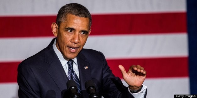 President Barack Obama attends a fundraiser for the Democratic Congressional Campaign Committee at the Chicago Hilton on Wednesday, May 29, 2013, in Chicago, Illinois. (Zbigniew Bzdak/Chicago Tribune/MCT via Getty Images)