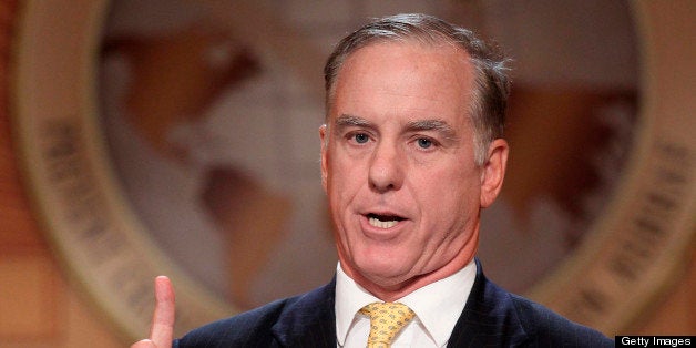 Former Chairman of the Democratic National Committee, Howard Dean, delivers a speech, on July 20, 2011 in Paris, during an international conference regarding a solution for Camp Ashraf in Iraq, which is home to thousands of outlawed Iranian regime opponents. Camp Ashraf has become a mounting problem for the Iraqi authorities since US forces transferred security for the camp in January 2009, and amid pressure from Tehran to hand over the members of the militant group. On April 8, 2011 Iraqi security forces carried out a deadly raid on the camp, killing 34 members of the group. AFP PHOTO / PIERRE VERDY (Photo credit should read PIERRE VERDY/AFP/Getty Images)