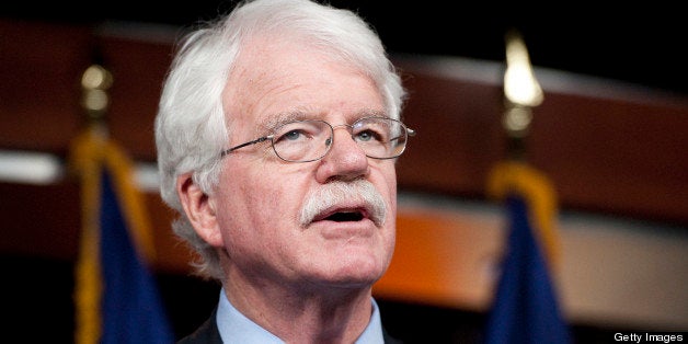 UNITED STATES ? DECEMBER 15: Rep. George Miller, D-Calif., speaks during a news conference to announce efforts to oppose legi