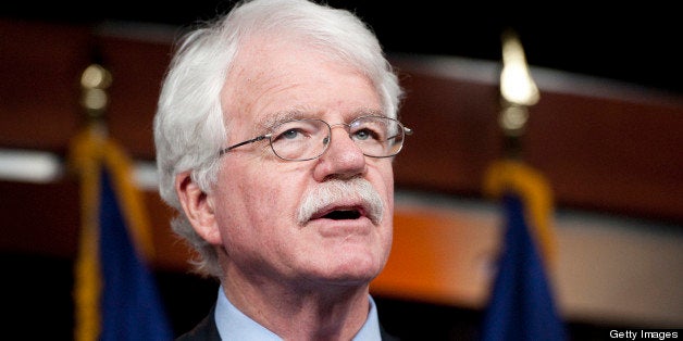 UNITED STATES ? DECEMBER 15: Rep. George Miller, D-Calif., speaks during a news conference to announce efforts to oppose legislation to roll back Defense cuts on Thursday, Dec. 15, 2011. (Photo by Bill Clark/CQ Roll Call)