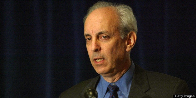 UNITED STATES - FEBRUARY 07: Larry Cohen, president of the Communications Workers of America, answers a question at a news conference held by the organization 'Better Health Care Together' in Washington, D.C. on Feb. 7, 2007. Wal-Mart Stores Inc., AT&T Inc. and Intel Corp. are joining forces with two labor unions to call for an overhaul of the U.S. health-care system that would ensure coverage for all people within five years. (Photo by Dennis Brack/Bloomberg via Getty Images)