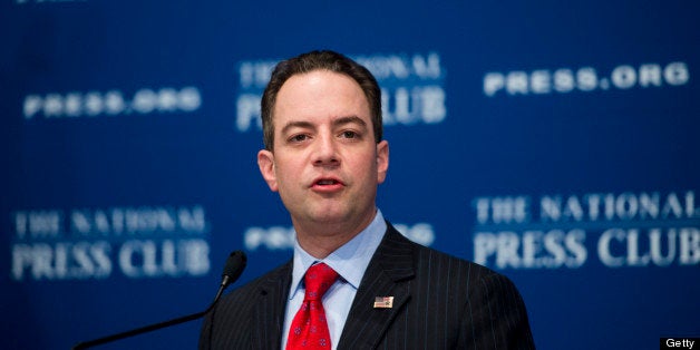 UNITED STATES - MARCH 18: Republican National Committee Chairman Reince Priebus speaks at the National Press Club on the forward strategy of the Republican Party on Monday, March 18, 2013. (Photo By Bill Clark/CQ Roll Call)