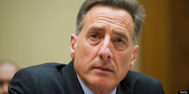 UNITED STATES - APRIL 14: Gov. Peter Shumlin, D-Vt., testifies before a House Oversight and Government Reform Committee hearing in Rayburn Building entitled 'State And Municipal Debt: Tough Choices Ahead.' (Photo By Tom Williams/Roll Call)