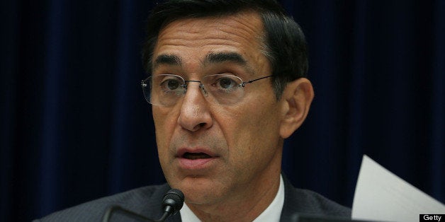 WASHINGTON, DC - SEPTEMBER 20: Chairman Darrell Issa (R-CA), questions Michael Horowitz, Inspector General, Department of Justice, during a House Judiciary Committee hearing, on Capitol Hill, September 20, 2012 in Washington, DC. The committee is hearing testimony from Mr. Horowitz, on his report of the failures of Operation Fast and Furious. (Photo by Mark Wilson/Getty Images)