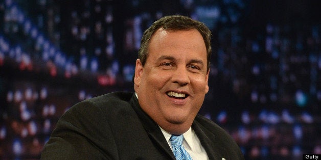 NEW YORK, NY - JUNE 12: New Jersey Governor Chris Christie visits 'Late Night With Jimmy Fallon' at Rockefeller Center on June 12, 2013 in New York City. (Photo by Theo Wargo/Getty Images)