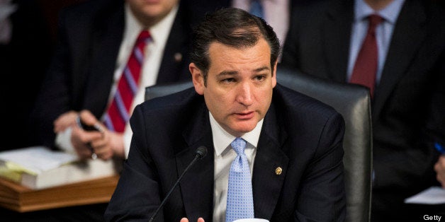 UNITED STATES - MAY 9: Sen. Ted Cruz, R-Texas, speaks during the Senate Judiciary Committee markup hearing of S.744, the 'Border Security, Economic Opportunity, and Immigration Modernization Act, on Thursday, May 9, 2013. (Photo By Bill Clark/CQ Roll Call)