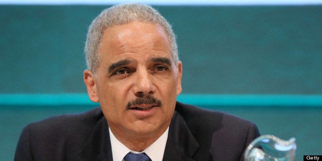 DUBLIN, IRELAND - JUNE 14: In this handout photo provided by Department of The Taoiseach, U.S. Attorney General Eric Holder a
