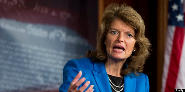 UNITED STATES - FEBRUARY 4: Sen. Lisa Murkowski, R-Alaska, ranking member on the Senate Energy and Natural Resources Committee, holds a news conference to discuss the release of the energy blueprint titled 'Energy 20/20: A Vision for America's Energy Future' on Monday, Feb. 4, 2013. (Photo By Bill Clark/CQ Roll Call)