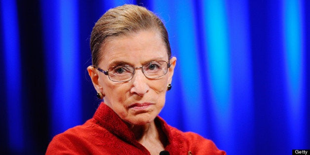 LONG BEACH, CA - OCTOBER 26: Justice Ruth Bader Ginsburg attends California first lady Maria Shriver's annual Women's Conference 2010 on October 26, 2010 at the Long Beach Convention Center in Long Beach, California. Attendees to the conference include Gov. Arnold Schwarzenegger and candidates for California Governor Republican Meg Whitman and Democrat Jerry Brown. (Photo by Kevork Djansezian/Getty Images)