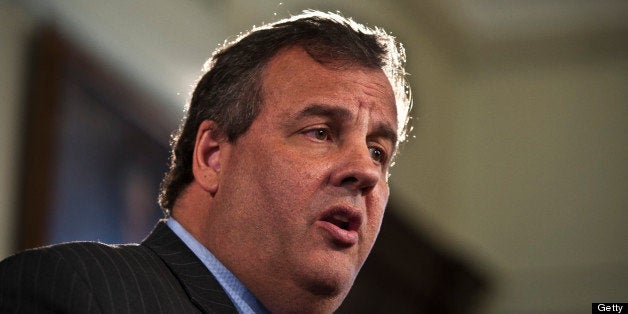 TRENTON, NJ - JUNE 6: New Jersey Gov. Chris Christie speaks during a press conference on June 06, 2013 in Trenton, New Jersey. Christie has named state Chiesa to temporarily fill the U.S. Senate seat after U.S. Frank Lautenberg's (D-NJ) death. (Photo by Kena Betancur/Getty Images)