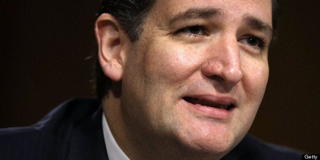 WASHINGTON, DC - JUNE 19: U.S. Sen. Ted Cruz (R-TX) speaks during a hearing before the Senate Judiciary Committee June 19, 2013 on Capitol Hill in Washington, DC. Federal Bureau of Investigation (FBI) Director Robert Mueller confirmed that the FBI uses drones for domestic surveillance during the hearing on FBI oversight. (Photo by Alex Wong/Getty Images)