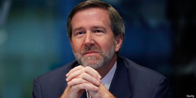 Representative John Campbell, a Republican from California, listens during an interview in Washington, D.C., U.S., on Monday, Feb. 11, 2013. Campbell plans to offer a bill that would shrink the biggest lenders by requiring them to hold more capital, and other lawmakers plan to offer legislation similarly designed to end too-big-to-fail banks. Photographer: Julia Schmalz/Bloomberg via Getty Images 