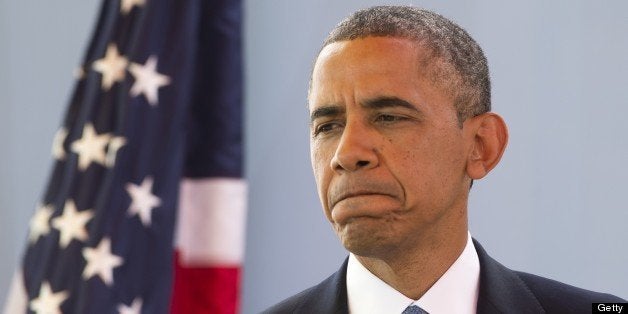 US President Barack Obama speaks during a joint press conference with Senegal's following meetings at the Presidential Palace