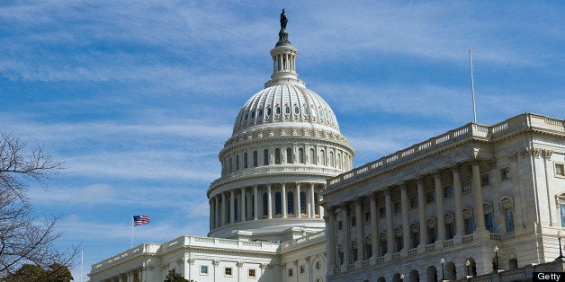 The dome of the US Capitol is seen in Washington, DC on March 23, 2013. AFP PHOTO / Karen BLEIER (Photo credit shoul