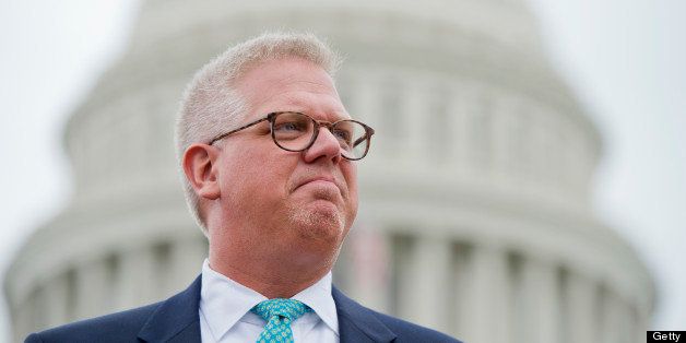 UNITED STATES - JUNE 19: Conservative talk show host Glenn Beck attends a Tea Party Patriots rally on the west front of the Capitol to protest the IRS's targeting of conservative political groups. (Photo By Tom Williams/CQ Roll Call)