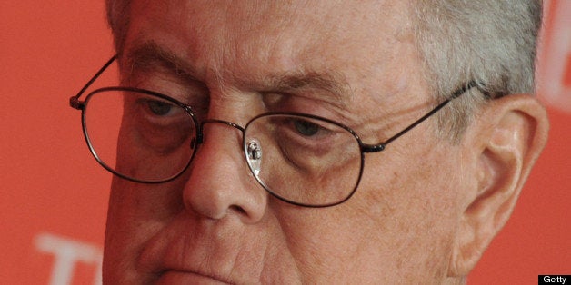 Billionaire David Koch, executive vice president of Koch Industries Inc., attends the TIME 100 Gala in New York, U.S., on Tue