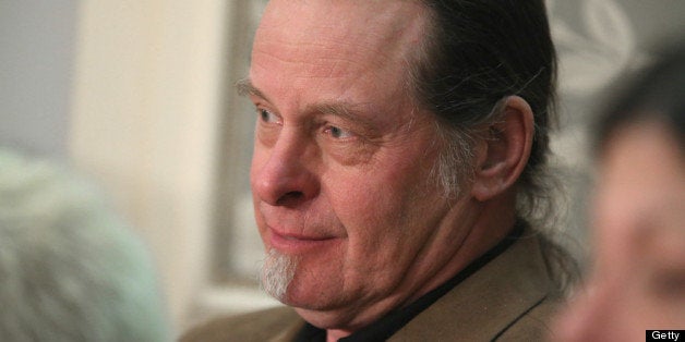 WASHINGTON, DC - FEBRUARY 12: Musician and gun rights advocate Ted Nugent listens as U.S. President Barack Obama delivers his State of the Union address before a joint session of Congress February 12, 2013 in Washington, DC. Rep. Steve Stockman (R-TX) invited Nugent as his guest for the President?s speech. Facing a divided Congress, Obama concentrated his speech on new initiatives designed to stimulate the U.S. economy. (Photo by Mark Wilson/Getty Images)