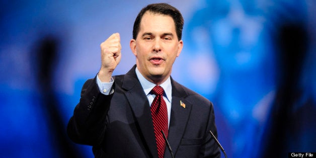 NATIONAL HARBOR, MD - MARCH 16: Wisconsin Gov. Scott Walker speaks at the 2013 Conservative Political Action Conference (CPAC) March 16, 2013 in National Harbor, Maryland. The American Conservative Union held its annual conference in the suburb of Washington, DC to rally conservatives and generate ideas. (Photo by Pete Marovich/Getty Images)