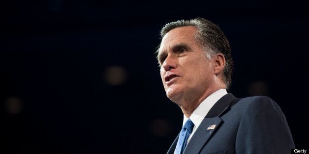 UNITED STATES - MARCH 15: Former Republican Presidential candidate Mitt Romney speaks at the 2013 Conservative Political Action Conference at the Gaylord National Resort & Conference Center at National Harbor, Md., on Friday, March 15, 2013. (Photo By Bill Clark/CQ Roll Call)