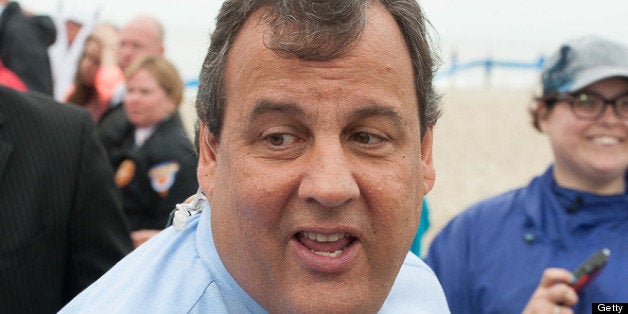 SEASIDE HEIGHTS, NJ - MAY 24: Governor Chris Christie appears on NBC's 'Today' at Seaside Heights on May 24, 2013 in Seaside Heights, New Jersey. (Photo by Dave Kotinsky/Getty Images)