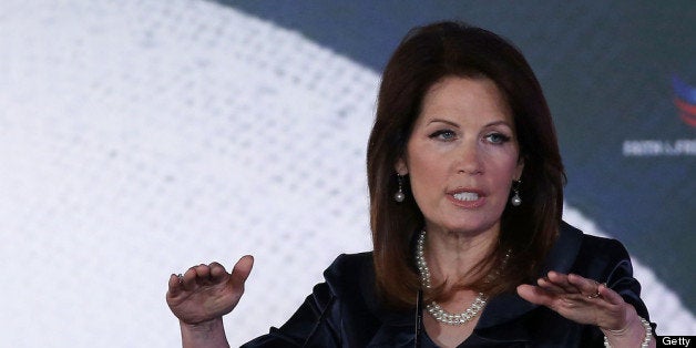 WASHINGTON, DC - JUNE 14: Rep. Michele Bachmann (R-MN) speaks at the Faith & Freedom Coalition conference, June 14, 2013 in Washington, DC. The Faith and Freedom Coalition is a group created by former Christian Coalition leader Ralph Reed, designed to strengthen the evangelical influence in national politics. (Photo by Mark Wilson/Getty Images)