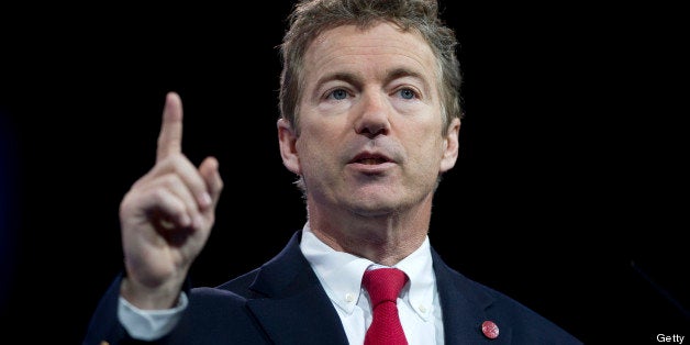 UNITED STATES - MARCH 13: Sen. Rand Paul, R-Ky., speaks at the 2013 Conservative Political Action Conference at the National