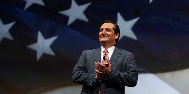 HOUSTON, TX - MAY 03: U.S. Sen. Ted Cruz (R-TX) speaks during the 2013 NRA Annual Meeting and Exhibits at the George R. Brown Convention Center on May 3, 2013 in Houston, Texas. More than 70,000 peope are expected to attend the NRA's 3-day annual meeting that features nearly 550 exhibitors, gun trade show and a political rally. The Show runs from May 3-5. (Photo by Justin Sullivan/Getty Images)