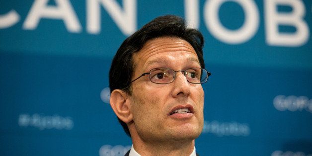 WASHINGTON, DC - JULY 9: House Majority Leader Rep. Eric Cantor (R-VA) speaks during a press conference, on Capitol Hill, July 9, 2013 in Washington, DC. The Republican leadership discussed the immigration bill and the Obama administration's decision to delay a portion of the Affordable Care Act, which will extend the deadline for employer mandated health care to 2015. (Photo by Drew Angerer/Getty Images)