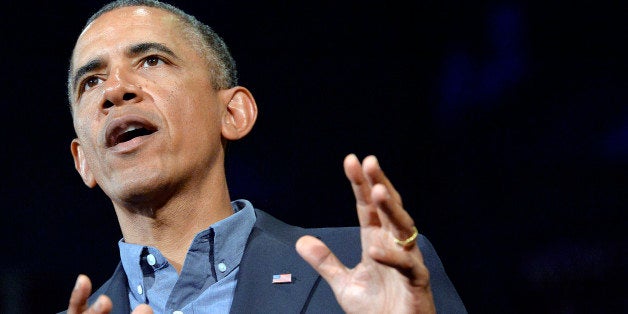 US President Barack Obama speaks on education at University of Buffalo, the State University of New York, on August 22, 2013