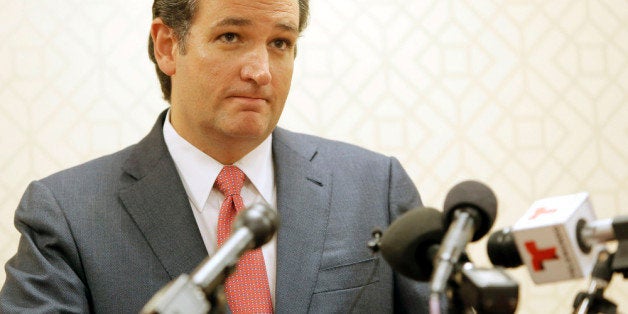 DALLAS, TX - AUGUST 20: Sen. Ted Cruz (R-TX) speaks during a press conference at the Hilton Anatole on August 20, 2013 in Dallas, Texas. Cruz is staging events across Texas sharing his plan to defund U.S. President Barack Obama's Affordable Care Act. (Photo by Brandon Wade/Getty Images)