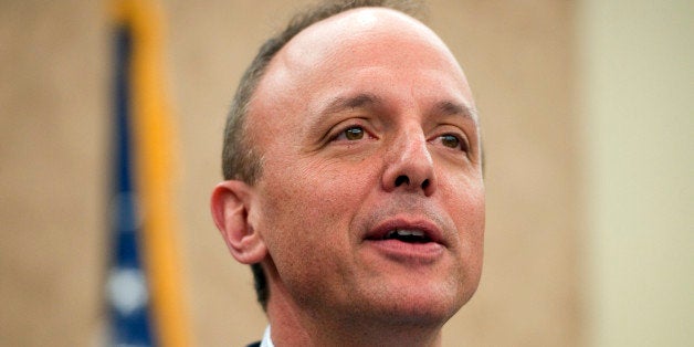 UNITED STATES - APRIL 18: Rep. Ted Deutch, D-Fla., speaks at a summit in the Capitol Visitor Center on a constitutional amendment to overturn the Supreme Court's 'Citizens United' decision. (Photo By Tom Williams/CQ Roll Call)