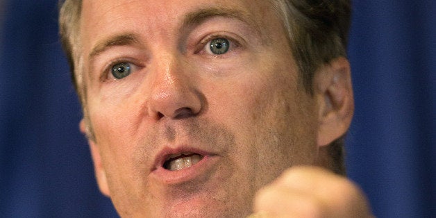 COLUMBIA, SC - JUNE 28: Senator Rand Paul speaks to supporters during a Republican Party BBQ on June 28, 2013 in Columbia, South Carolina. Paul is attending fundraisers and meetings with local tea party groups. (Photo by Richard Ellis/Getty Images)