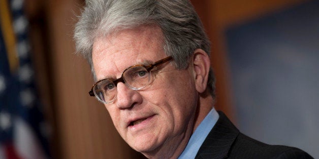 UNITED STATES - NOVEMBER 15: Sen. Tom Coburn, R-Okla., holds a news conference to unveil a new report on the Defense Department, which he referred to as the 'Department of Everything.' Coburn said the Pentagon could 'save $67.9 billion over ten years by making specific cuts to non-defense defense spending.' (Photo By Chris Maddaloni/CQ Roll Call)