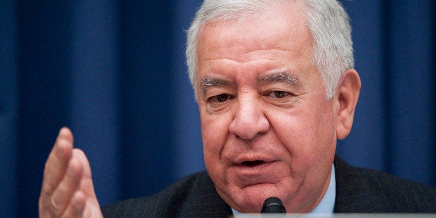 UNITED STATES ? FEBRUARY 2: Ranking member Nick Rahall, D-W. Va., speaks during the House Transportation and Infrastructure Committee markup hearing of 'The American Energy and Infrastructure Jobs Act' on Thursday, Feb. 2, 2012. (Photo By Bill Clark/CQ Roll Call)