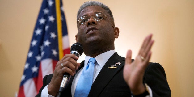 UNITED STATES - AUGUST 23: Rep. Allen West, R-Fla., of Florida?s 18th District, speaks to a meeting of the Independent Insurance Agents of Palm Beach County, in West Palm Beach, Fla. West is running against democrat Patrick Murphy. (Photo By Tom Williams/CQ Roll Call)