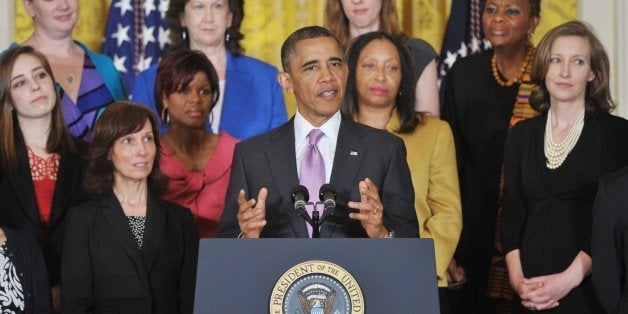 US President Barack Obama speaks on the Affordable Care Act on May 10, 2013 in the East Room of the White House in Washington. AFP PHOTO/Mandel NGAN (Photo credit should read MANDEL NGAN/AFP/Getty Images)