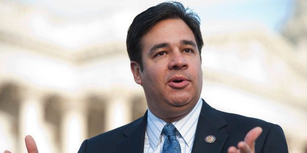 UNITED STATES - NOVEMBER 03: Rep. Raul Labrador, R-Idaho, speaks at a news conference at the House Triangle on an energy tax reform initiative and the unveiling of the Energy Freedom and Economic Prosperity Act. (Photo By Tom Williams/CQ Roll Call)