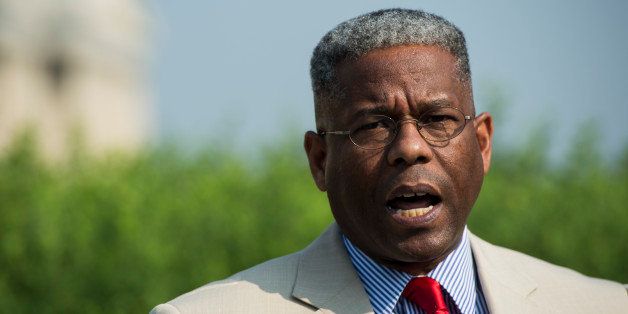 UNITED STATES - SEPTEMBER 11: Former Rep. Allen West, R-Fla., speaks during a news conference at the House Triangle at the Capitol on the anniversaries 9-11 and Benghazi on Wednesday, Sept. 11, 2013. (Photo By Bill Clark/CQ Roll Call)