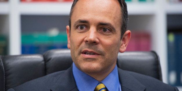 UNITED STATES - SEPTEMBER 04: Matt Bevin, Republican Senate candidate from Kentucky, is interviewed in Roll Call offices. (Photo By Tom Williams/CQ Roll Call)