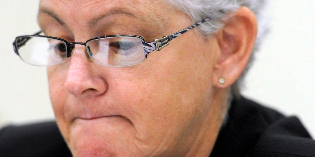 WASHINGTON, DC: Assistant Administrator for EPA?s Office of Air and Radiation, Gina McCarthy, addresses a farm dust bill spo