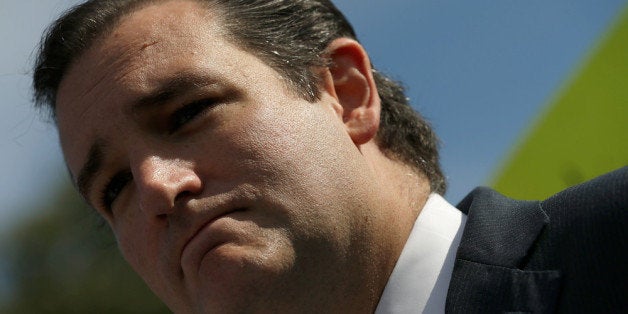 WASHINGTON, DC - SEPTEMBER 26: U.S. Sen. Ted Cruz (R-TX) speaks during a prayer vigile organized by the Christian Defense Coalition outside the White House September 26, 2013 in Washington, DC. Cruz and members of the coalition called for the release of Iranian-American pastor Saeed Abedini from an Iranian prison where he has been held for over a year. (Photo by Win McNamee/Getty Images)