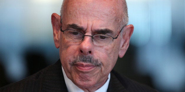 Representative Henry Waxman, a Democrat from California, pauses during an interview in Washington D.C., U.S. on Tuesday, July 9, 2013. The train explosion in Quebec could increase pressure to approve Keystone XL pipeline, though 'Im against it and Im hoping the president doesnt approve it,' Waxman said. Photographer: Julia Schmalz/Bloomberg via Getty Images 