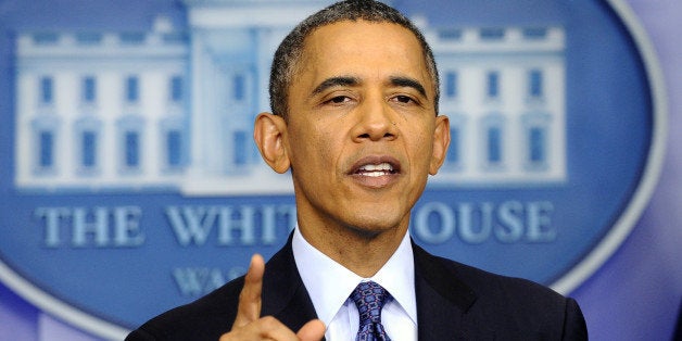 US President Barack Obama answers a question during a press conference in the Brady Press Briefing Room at the White House in Washington, DC, on October 8, 2013, as the crisis over a US government shutdown and debt ceiling standoff deepens. Obama on Tuesday told House Republicans to stop making threats and pass a budget, which would bring an end to a crippling government shutdown. AFP Photo/Jewel Samad (Photo credit should read JEWEL SAMAD/AFP/Getty Images)