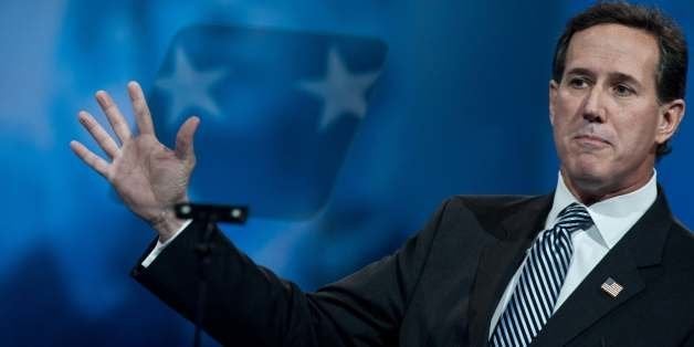 Former US Republican Senator from Pennsylvania Rick Santorum speaks at the Conservative Political Action Conference (CPAC) in
