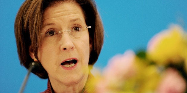 Inez Moore Tenenbaum, chairperson of the US Consumer Product Safety Commission, answers a question during a press conference following the second China-EU-US trilateral summit in Shanghai on October 26, 2010. It was the second time the EU, China and the US met at a high level to coordinate and enforce safety standards. AFP PHOTO/Philippe Lopez (Photo credit should read PHILIPPE LOPEZ/AFP/Getty Images)