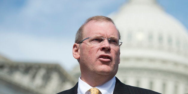 UNITED STATES - SEPTEMBER 26: Rep. Morgan Griffith, R-Va., speaks at the House Triangle during the Coal Caucus' news conference on the EPA's recently proposed greenhouse gas standards for new power plants on Thursday, Sept. 26, 2013. (Photo By Bill Clark/CQ Roll Call)