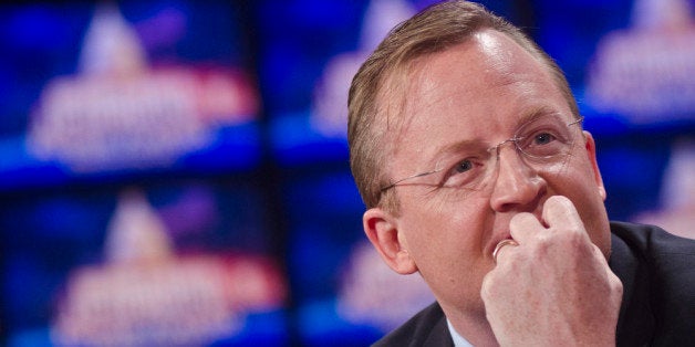 WASHINGTON, DC - APRIL 21: Robert Gibbs speak during a press conference before a taping of Jeopardy! Power Players Week at DAR Constitution Hall on April 21, 2012 in Washington, DC. (Photo by Kris Connor/Getty Images)