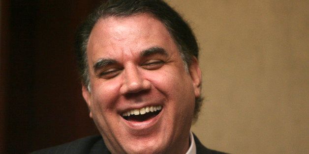U.S. Rep. Alan Grayson, from Florida's 8th congressional district, laughs as he responds to a question during an interview with the Orlando Sentinel editorial board, Tuesday, October 12, 2010, in Orlando, Florida. (Joe Burbank/Orlando Sentinel/MCT via Getty Images)
