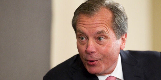 Texas Lt. Governor and U.S. Senate candidate David Dewhurst answers questions from Texas Tribune editor Evan Smith (not shown) at a business event in Austin on November 17, 2011. Dewhurst is the Republican favorite to replace retiring long time U.S. Sen. Kay Bailey Hutchison who has announced that she's not seeking reelection. (Photo by Robert Daemmrich Photography Inc/Corbis via Getty Images)